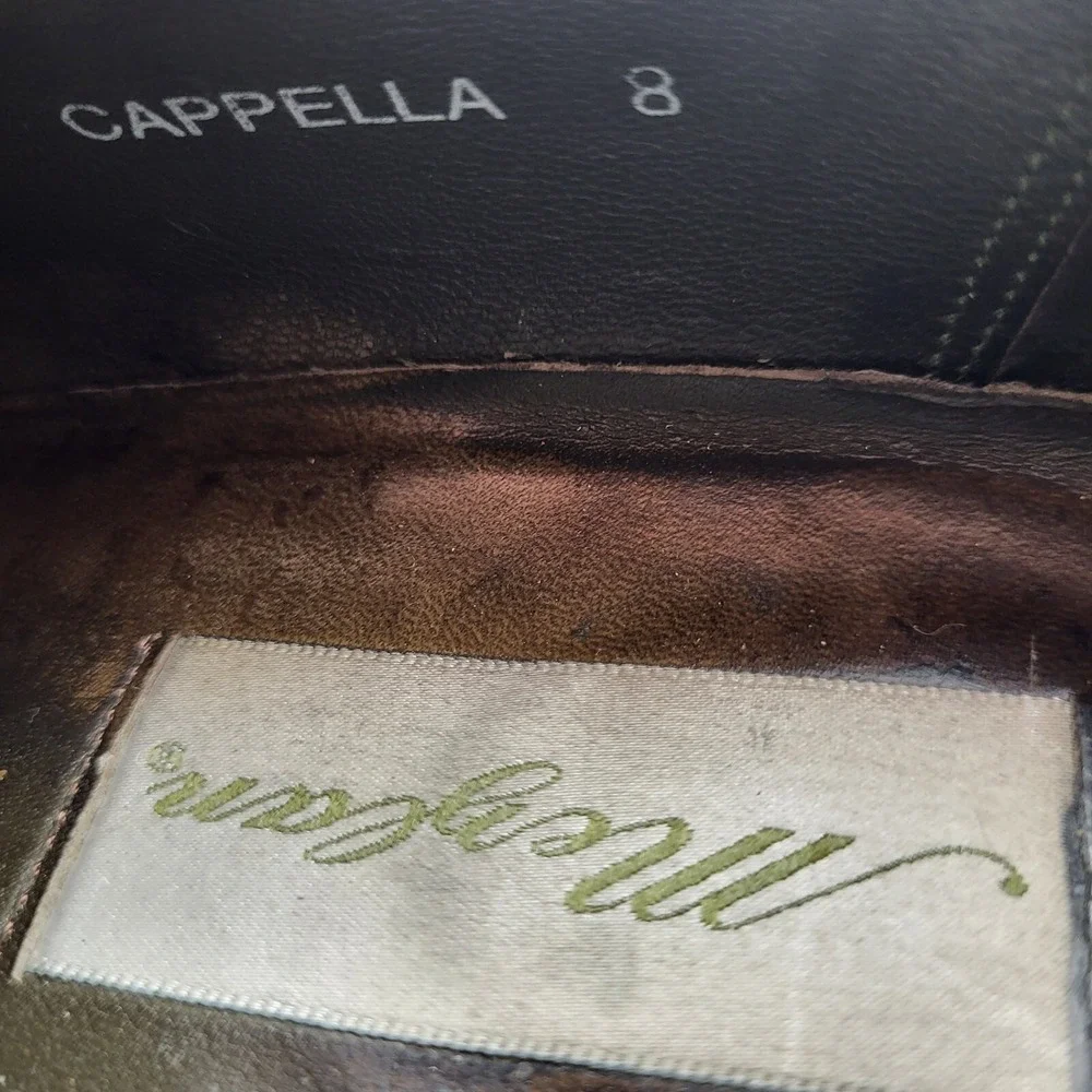Mezlan Cappella Oxford Dress Shoes Mens Size 8 Black Leather‎ Split Toe Spain